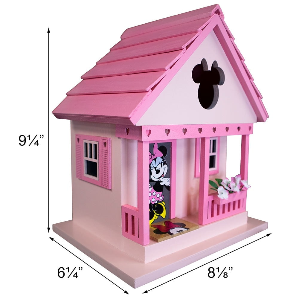 Home Bazaar Disney Minnie Mouse Cottage Birdhouse