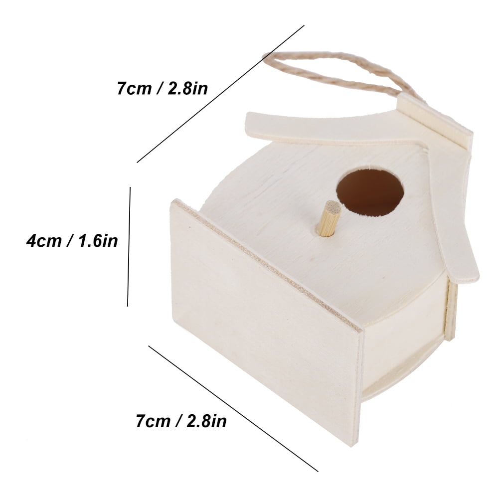 OTVIAP Wooden Bird House, Bird Nests, Platane Wood Outdoor Birdhouse Unique Appearance Designe For Swallows Birds