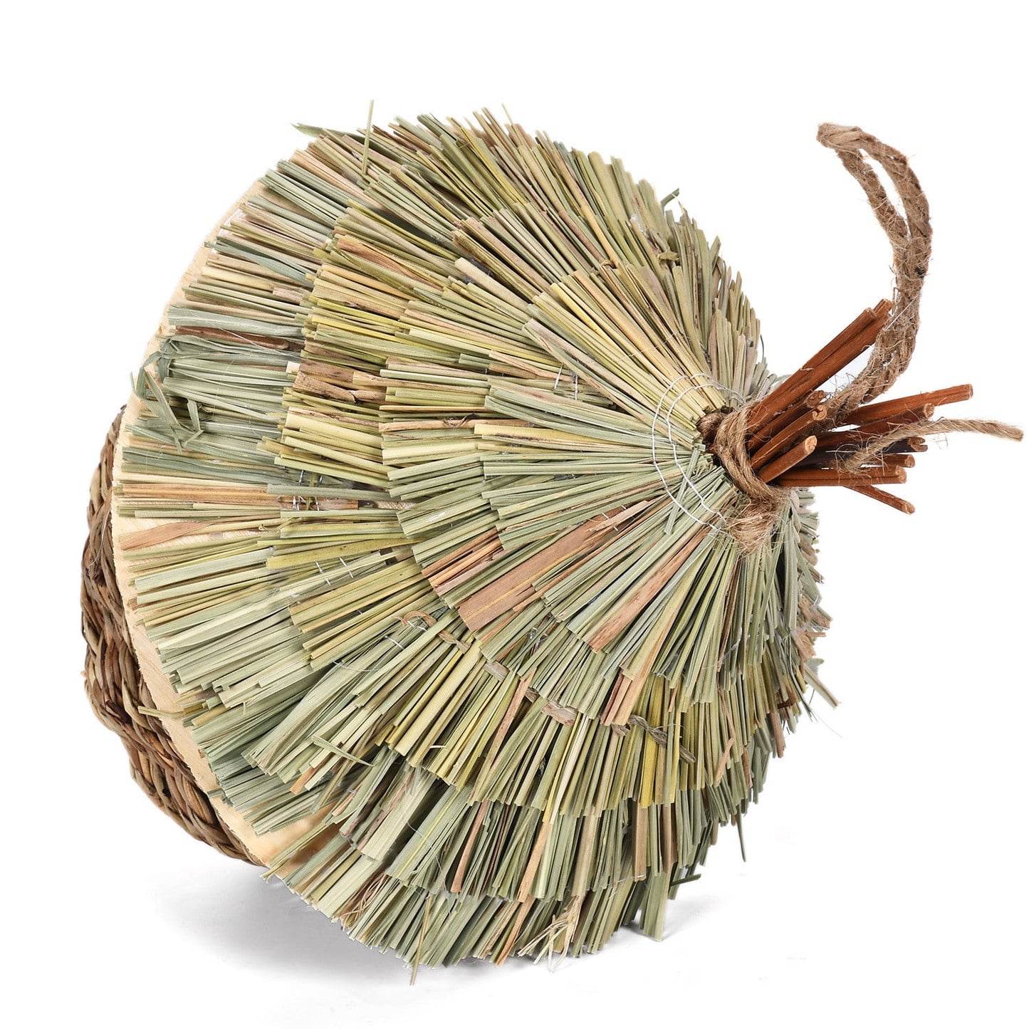 Ikohbadg Hand-woven Hummingbird House, Creative Bird Nests, Hibiscuser Grass Simulation Birdhouse, Outside for Nesting Decorative Birds, Gardening Hanging Decoration