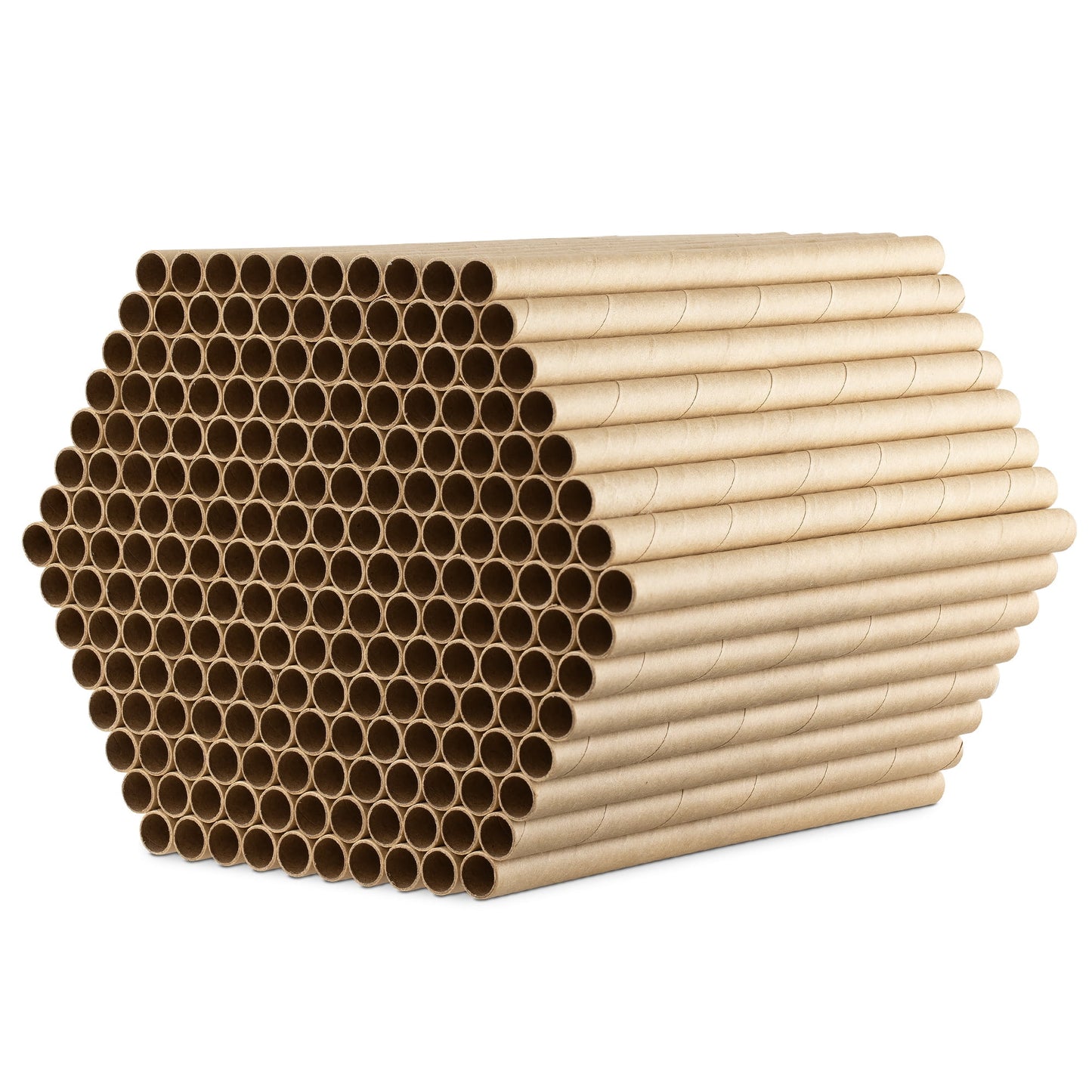 Navaris Cardboard Bee Nesting Tubes (Pack of 200) - 6" Long x 5/16" Diameter Tube for Mason Solitary Bees - For Filling Insect Hotels and Bug Houses