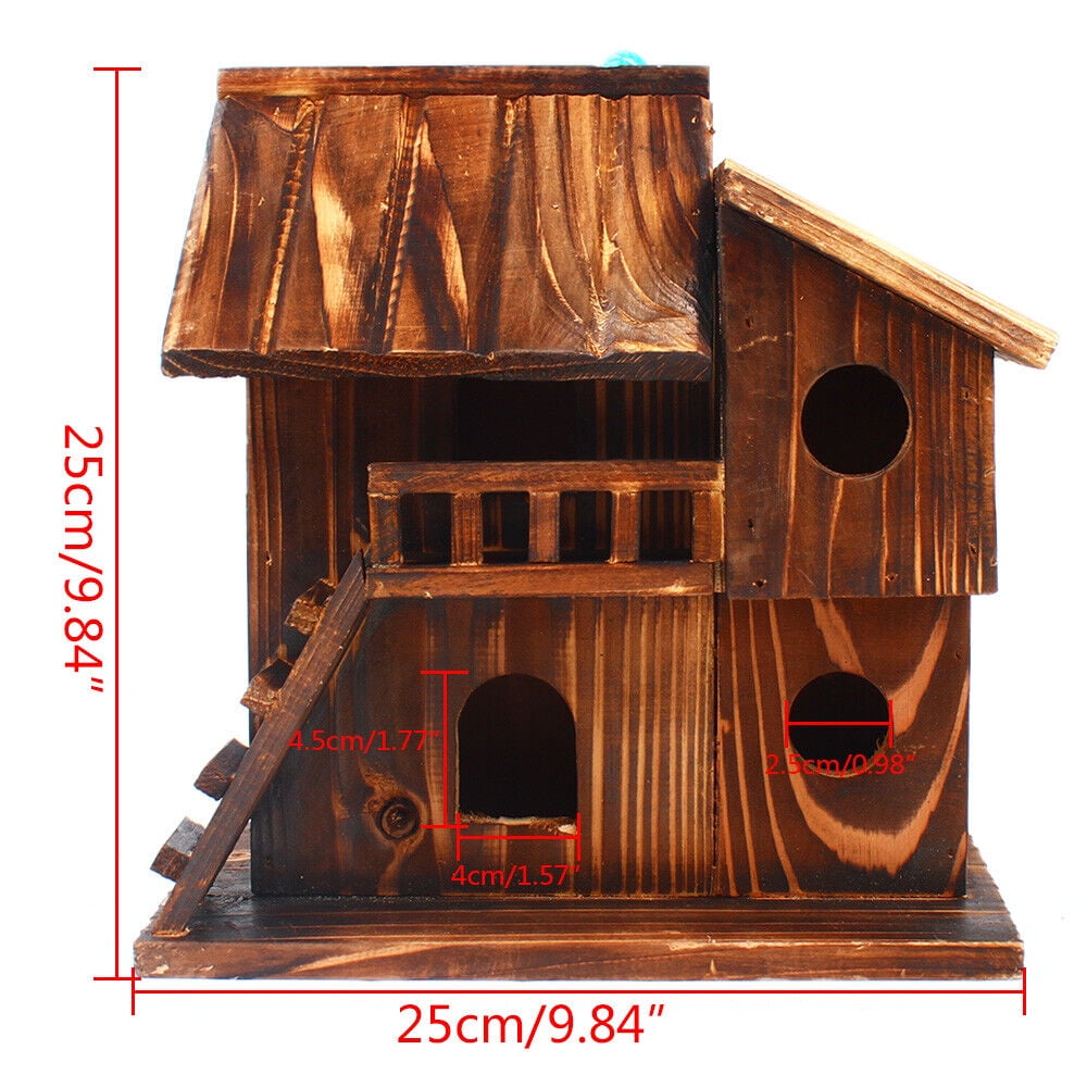 Squirrel House Nesting Box Bird Nature Animals Safety Wooden Nest Protector USA