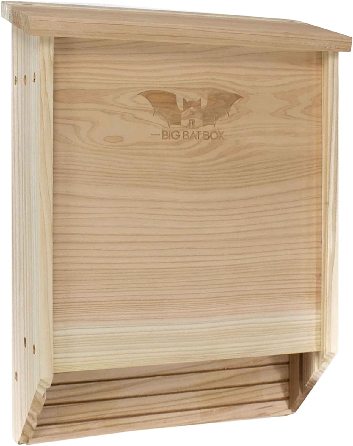 WildYard Premium 2-Chamber Unpainted Wooden Bat Shelter Kit, Multi-color