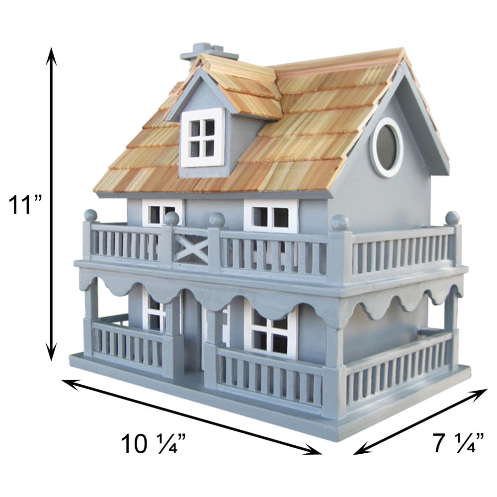 Home Bazaar Novelty Cottage Birdhouse - Blue