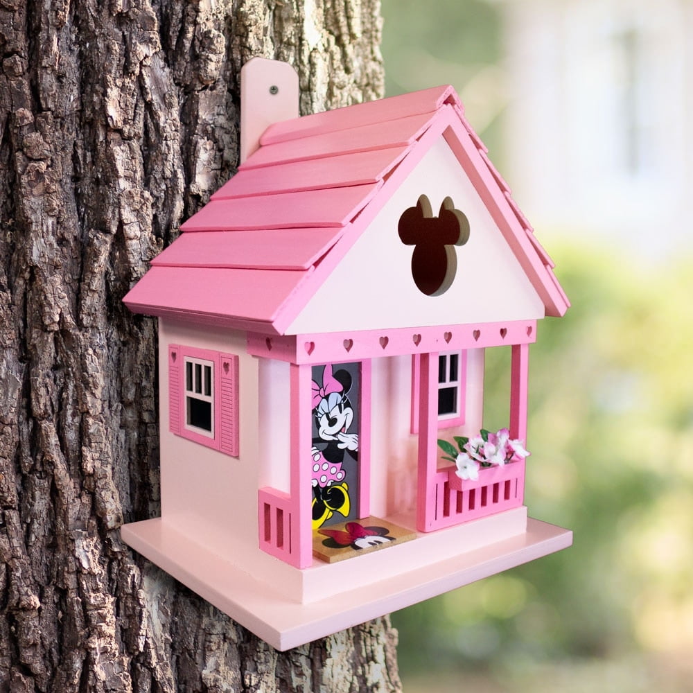 Home Bazaar Disney Minnie Mouse Cottage Birdhouse