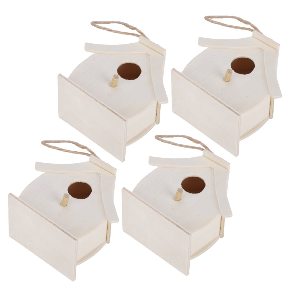 OTVIAP Wooden Bird House, Bird Nests, Platane Wood Outdoor Birdhouse Unique Appearance Designe For Swallows Birds