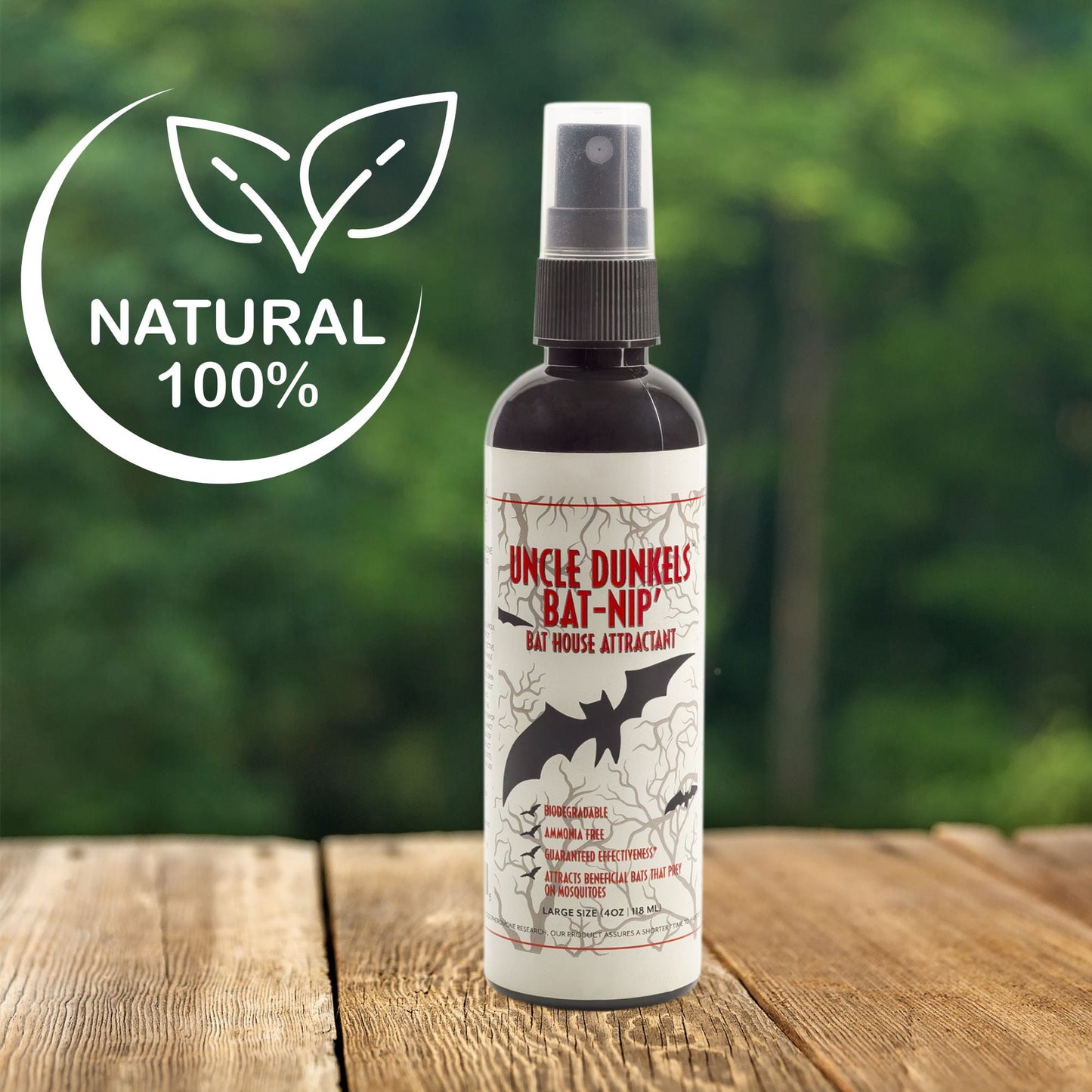Uncle Dunkels All-Natural Bat-Nip’ Pheromone Spray; 4 Fluid Ounces Bat House Attractant Spray