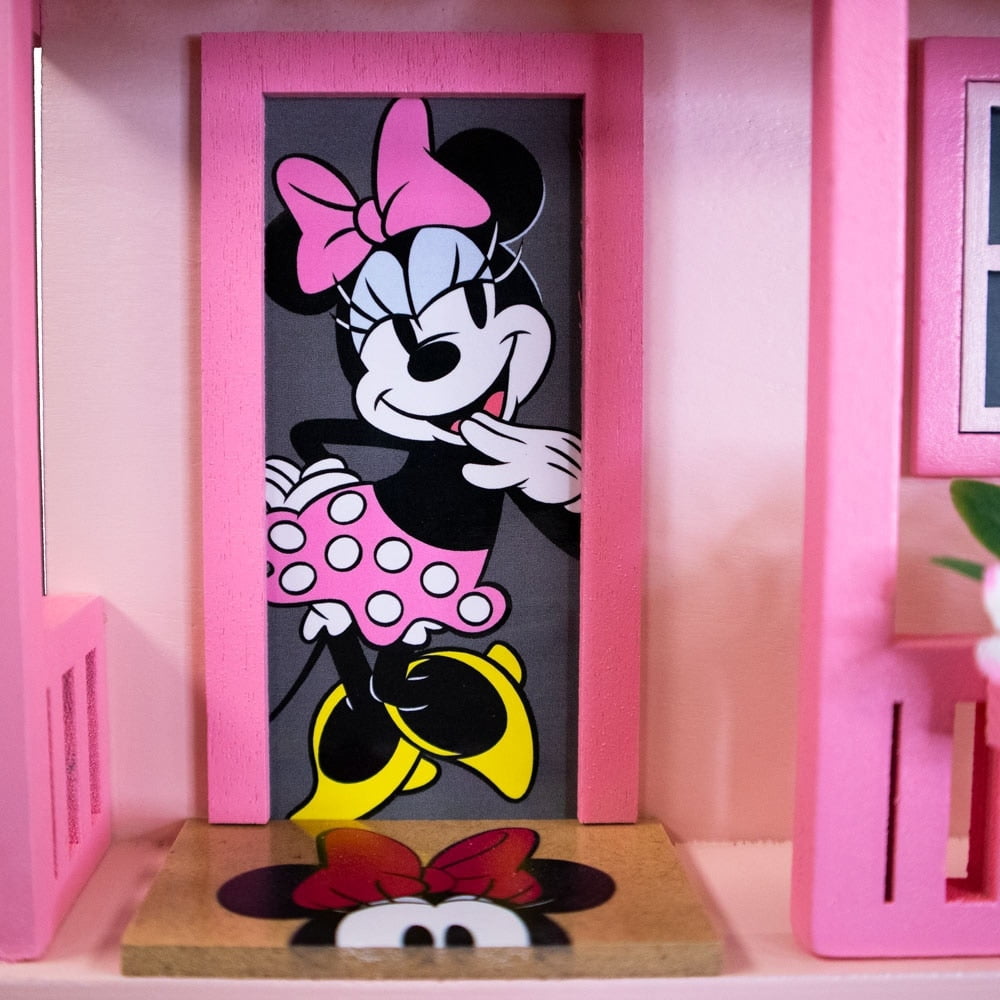 Home Bazaar Disney Minnie Mouse Cottage Birdhouse