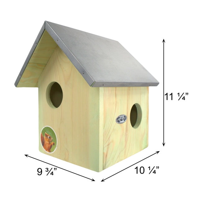 Esschert Design USA WA10 Wooden Squirrel House