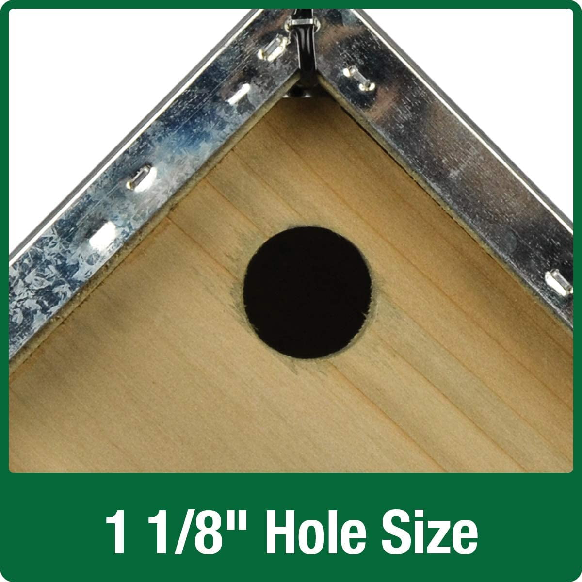 Natures Way Galvanized Weathered Cedar Wren House