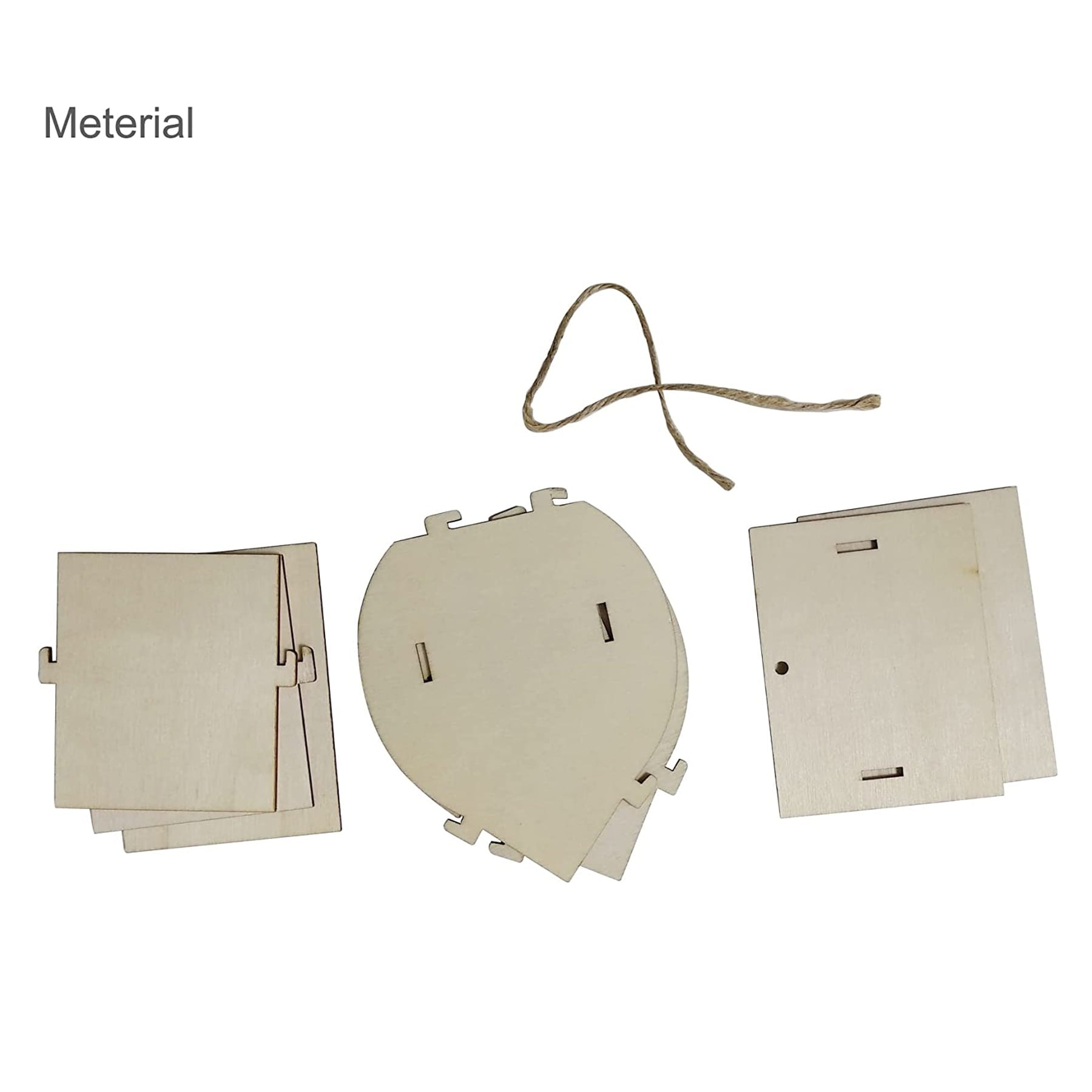 KHAMPA [2 Pack] DIY Wooden Birdhouse Kits Wooden Birdhouses Unpainted Natural Unfinished Wood Birdhouse to Paint Mini Bird Nest for DIY Crafts, Indoor Outdoor Bird House
