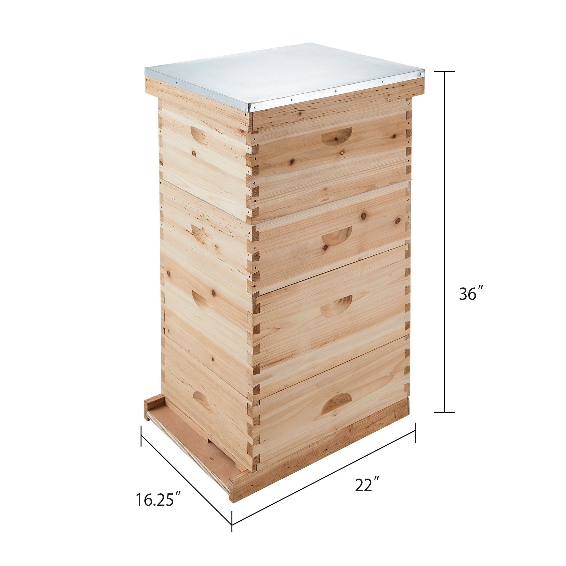 Premium Langstroth Bee Hive 8 Frame 2 Deep 2 Medium, All Frames & Foundations Included