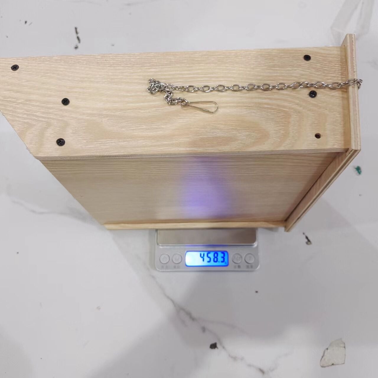 Clearance Under $5! Bat House for Outdoor Large Bat Box for Outside 2 Chamber Wood Bat House Kit for Weatherproof Wooden Bat Shelter Easy to Land and Roost, 9.45 x 7.48 x 2.76 Inch ,Wooden