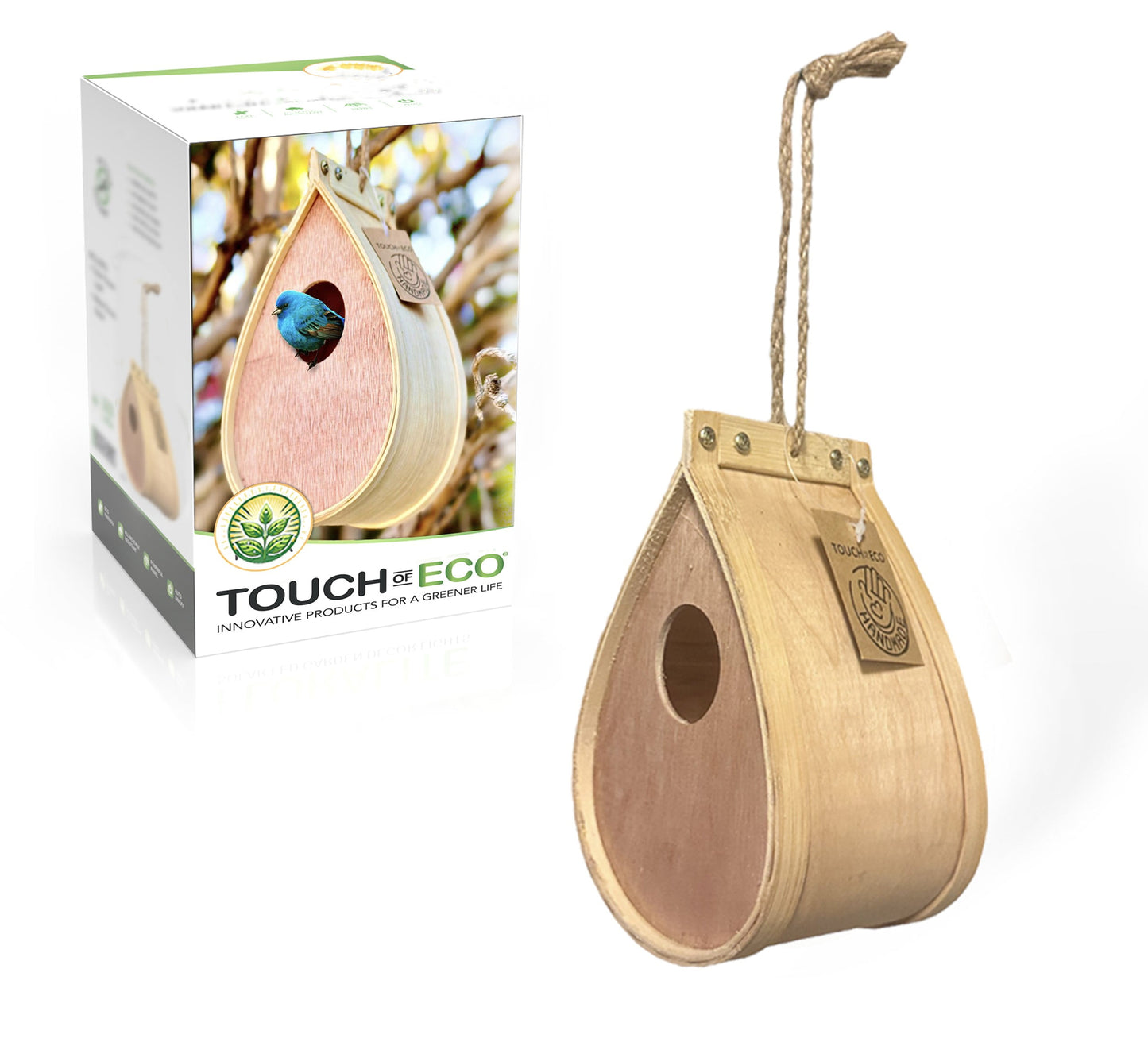 Pollinating Palace - Eco-friendly Handmade Natural Wood Hanging Habitat-Bird House