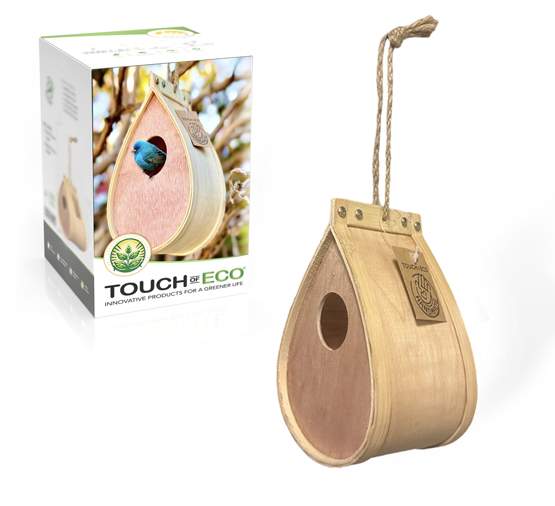 Pollinating Palace - Eco-friendly Handmade Natural Wood Hanging Habitat-Bird House