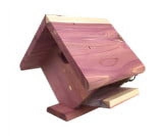 Pennington Small Cavity Eastern Red Cedar Wild Bird Nesting Box with Mounting Hardware