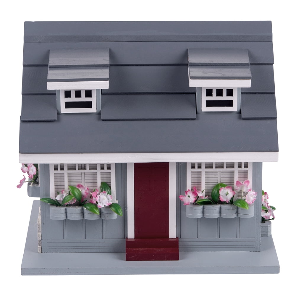 Modern Home Outdoor Handmade Wooden Birdhouse -  Garden or Backyard Décor for Wild Birds (Beach House)
