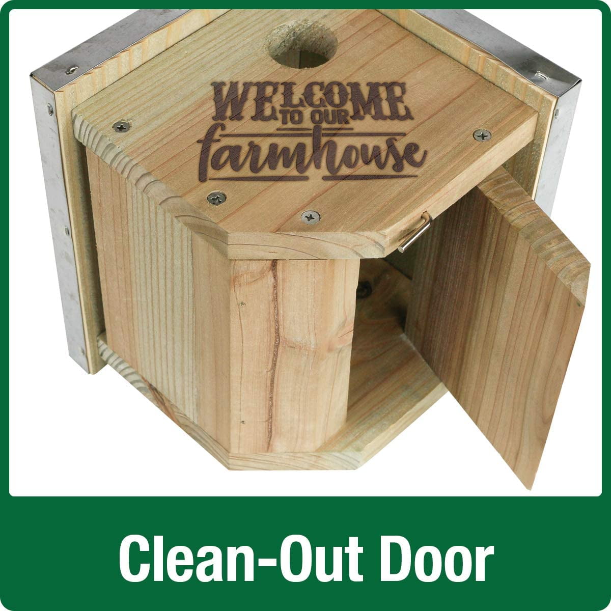 Natures Way Galvanized Weathered Cedar Wren House