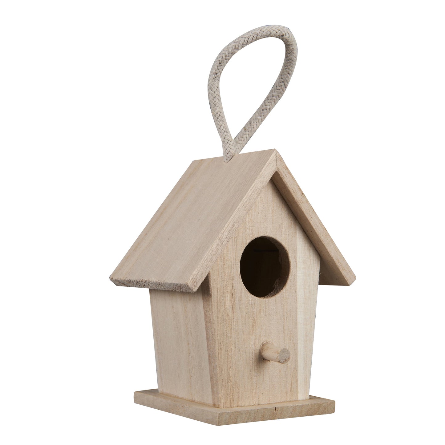4.3" Traditional Birdhouse by Make Market - Unfinished Hanging Birdhouse Made of 100% Wood - Outdoor Nesting Boxes - Bulk 12 Pack