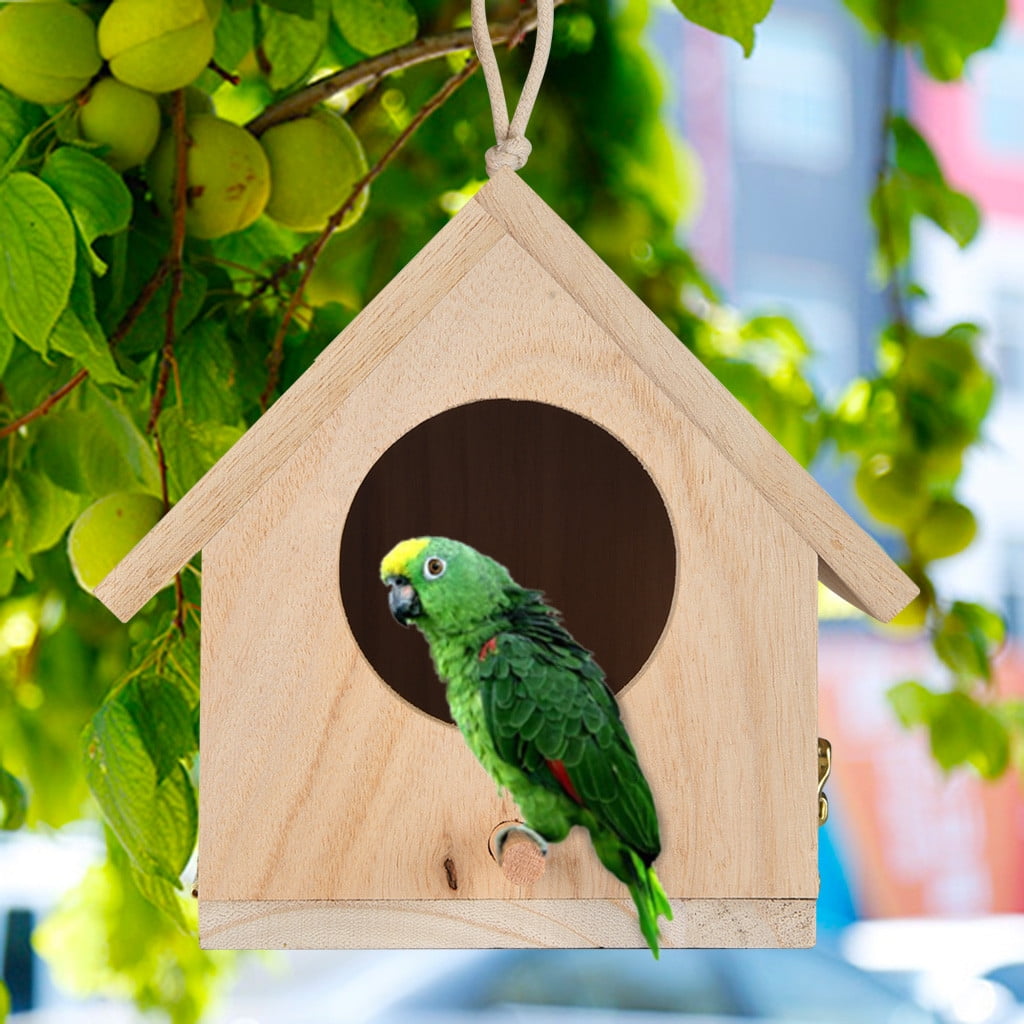 Ausyst Home & Kitchen Large Nest Dox Nest House Bird House Bird House Bird Box Bird Box Wooden Box Clearance