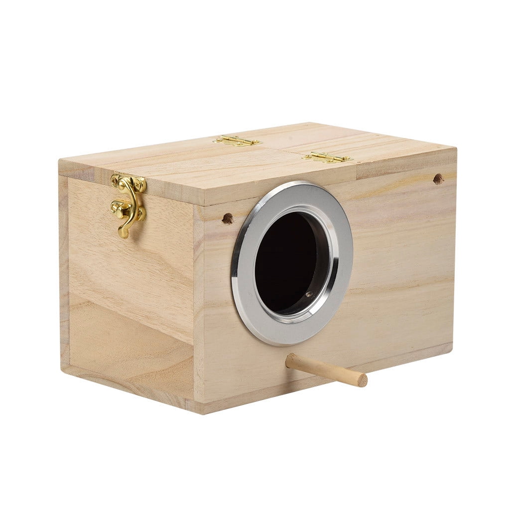 SuoKom Parakeet Ne st Box Bird House Wood Breeding Box for Lovebirds Parrotlets Mating