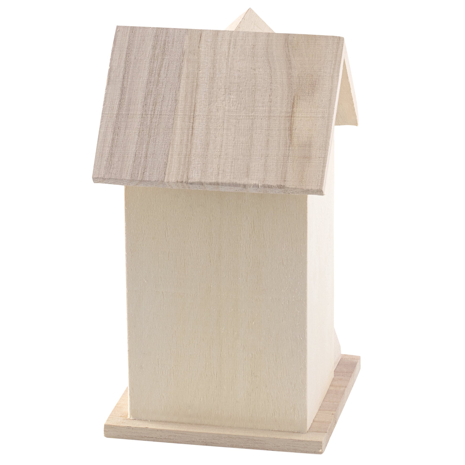 7.5" Wooden Townhouse Birdhouse by Make Market - Unfinished Birdhouse Made of 100% Wood - Outdoor Nesting Boxes - Bulk 8 Pack