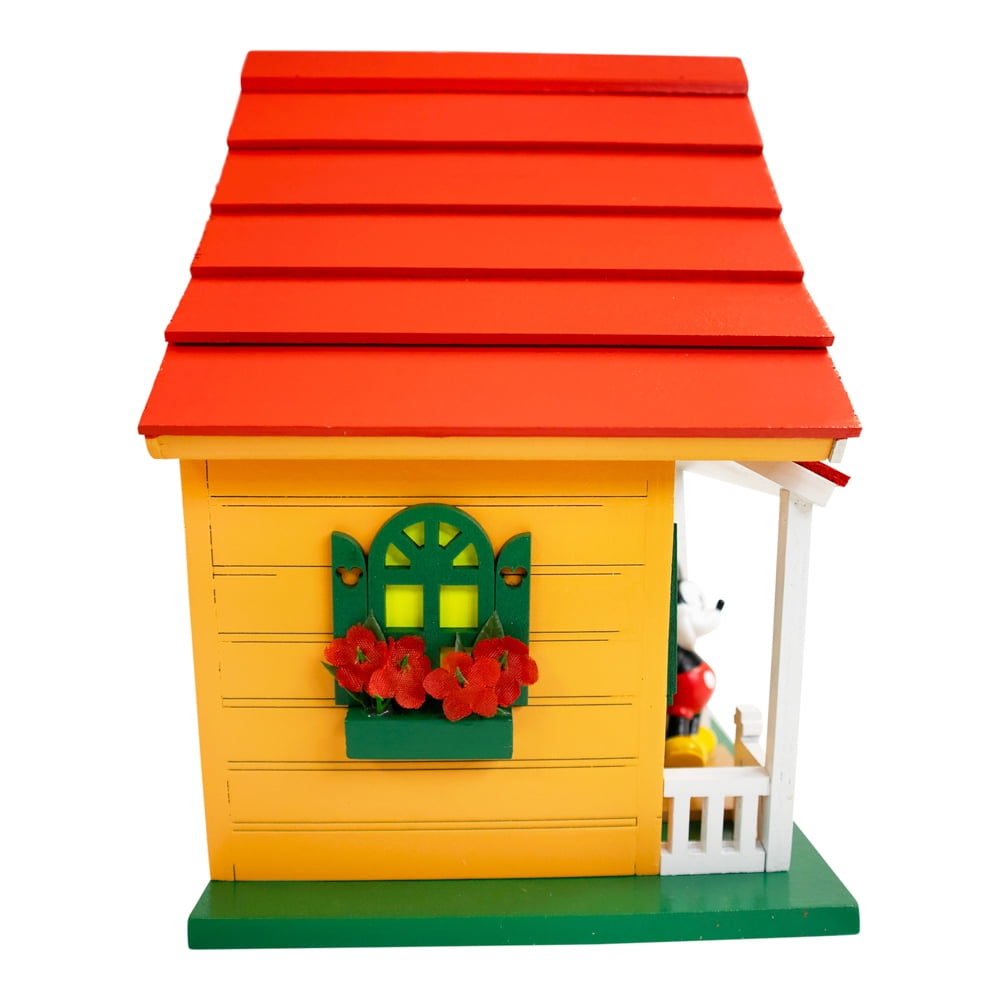 Mickey Icon Birdhouse w/ Red Roof