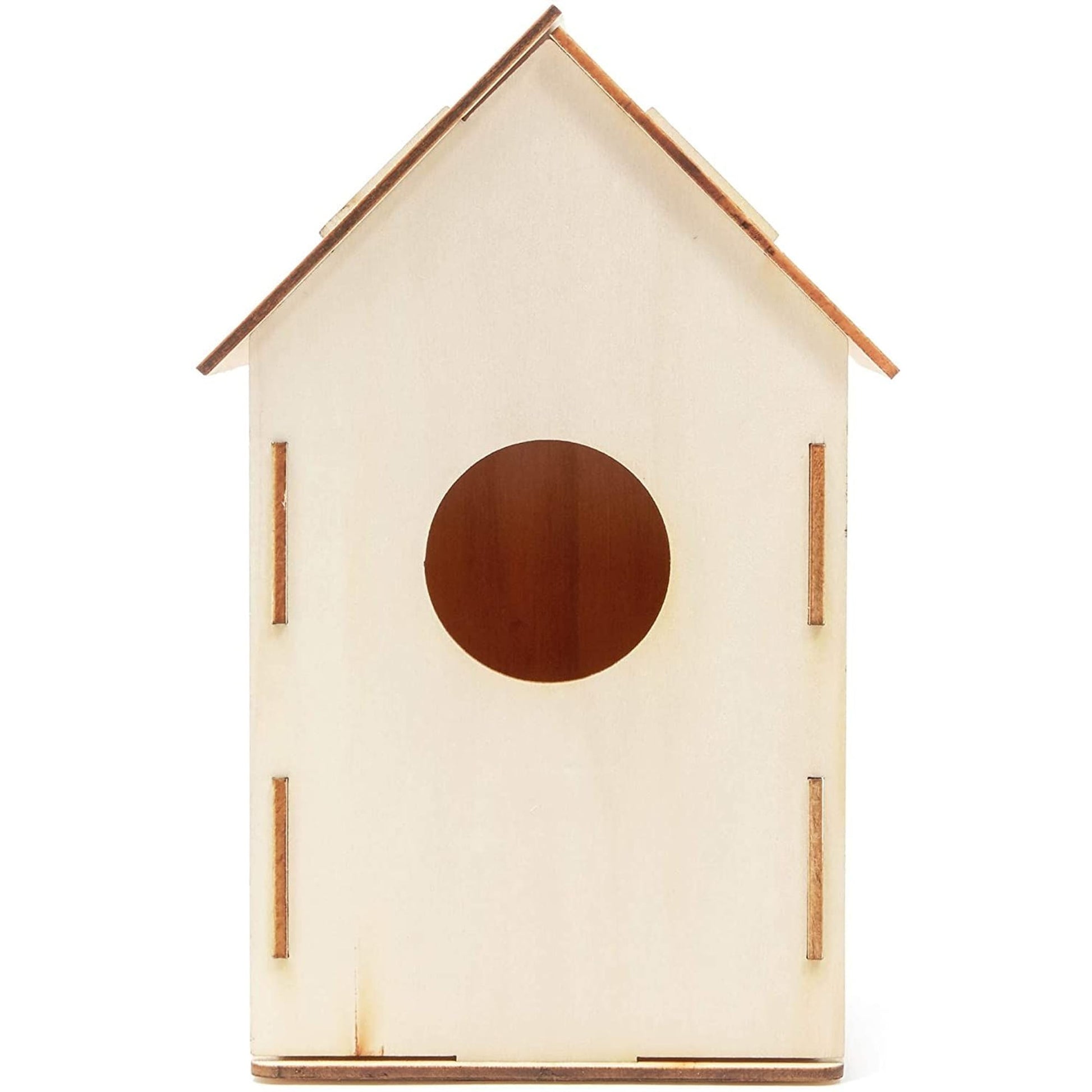 Mini Wood Bird Houses for DIY Crafts (4 Designs, 8 Count)