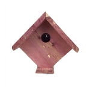 Pennington Small Cavity Eastern Red Cedar Wild Bird Nesting Box with Mounting Hardware