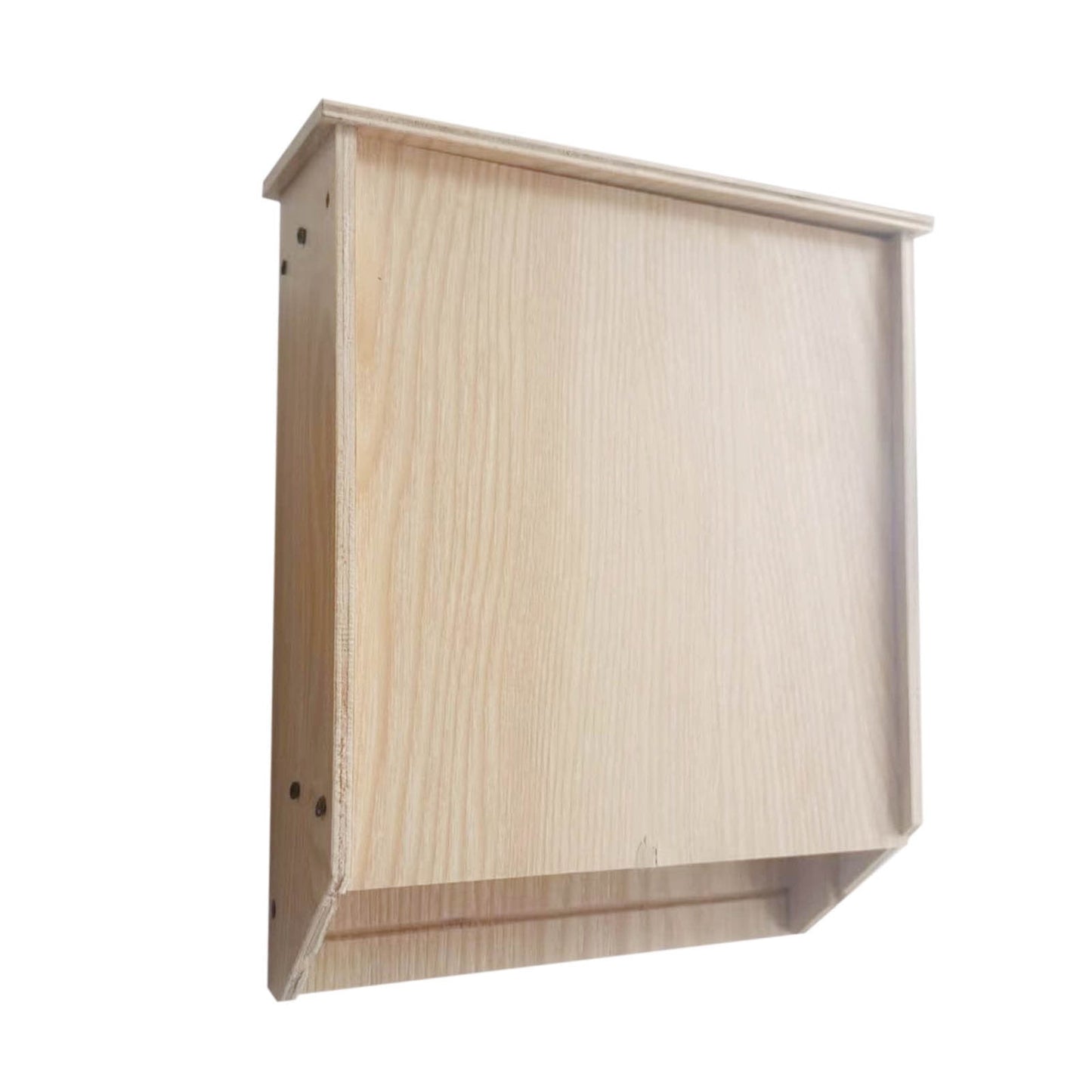 Clearance Under $5! Bat House for Outdoor Large Bat Box for Outside 2 Chamber Wood Bat House Kit for Weatherproof Wooden Bat Shelter Easy to Land and Roost, 9.45 x 7.48 x 2.76 Inch ,Wooden