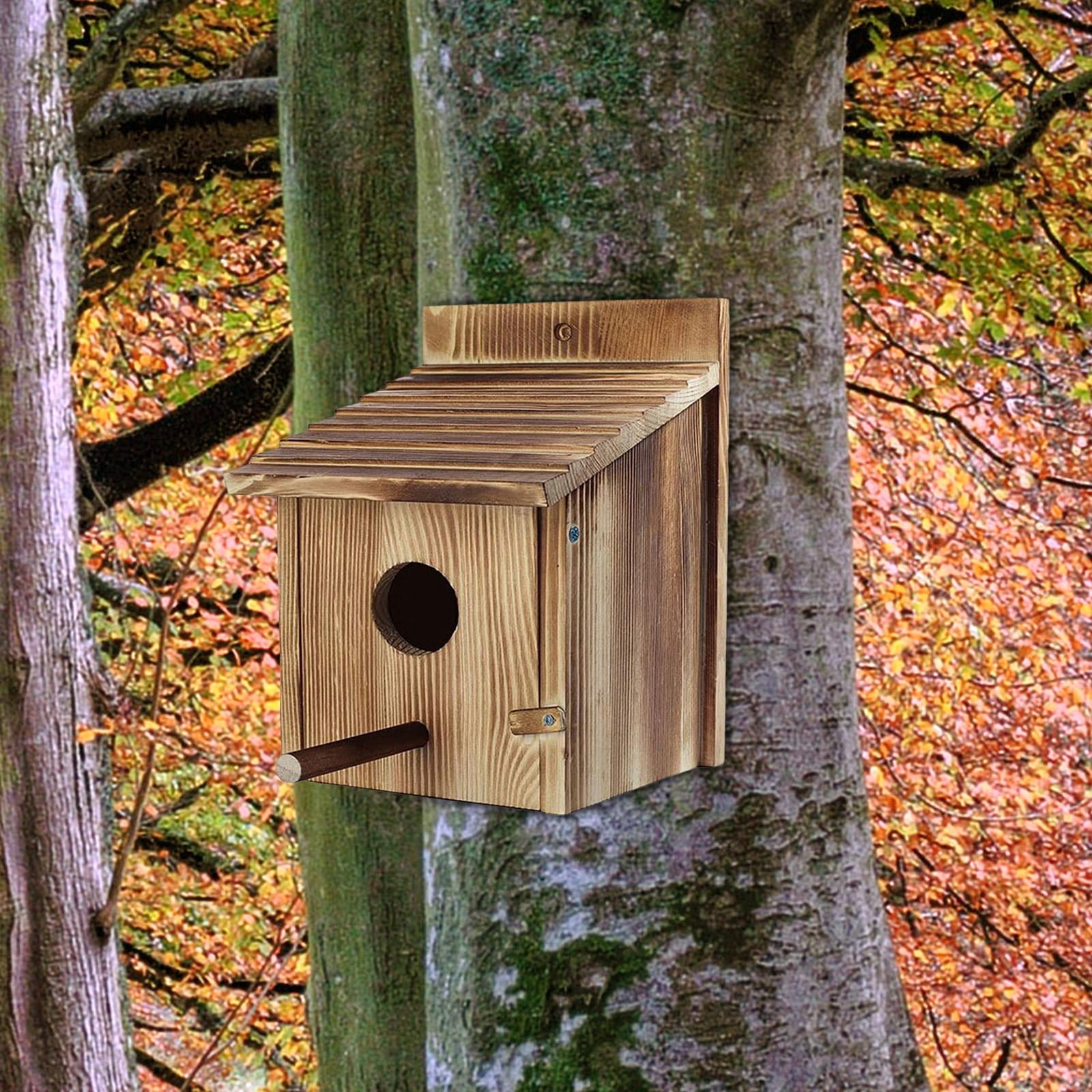 Moyitang Bird House ,Outdoor , Blue Bird House, Hanging Birdhouse Wooden