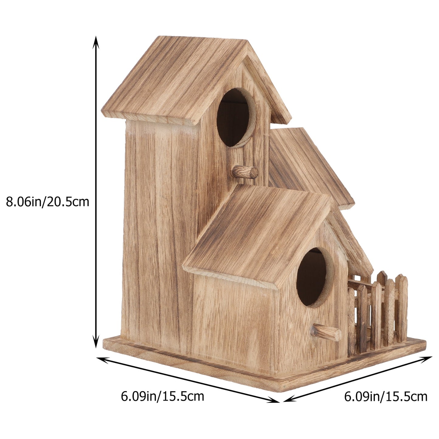 Free Standing Bird Feeder,Cockatiel Nesting House Outdoor Bird House Outdoor Garden Bird House Wood Parakeet Nest