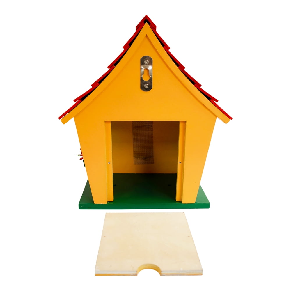Mickey Icon Birdhouse w/ Red Roof
