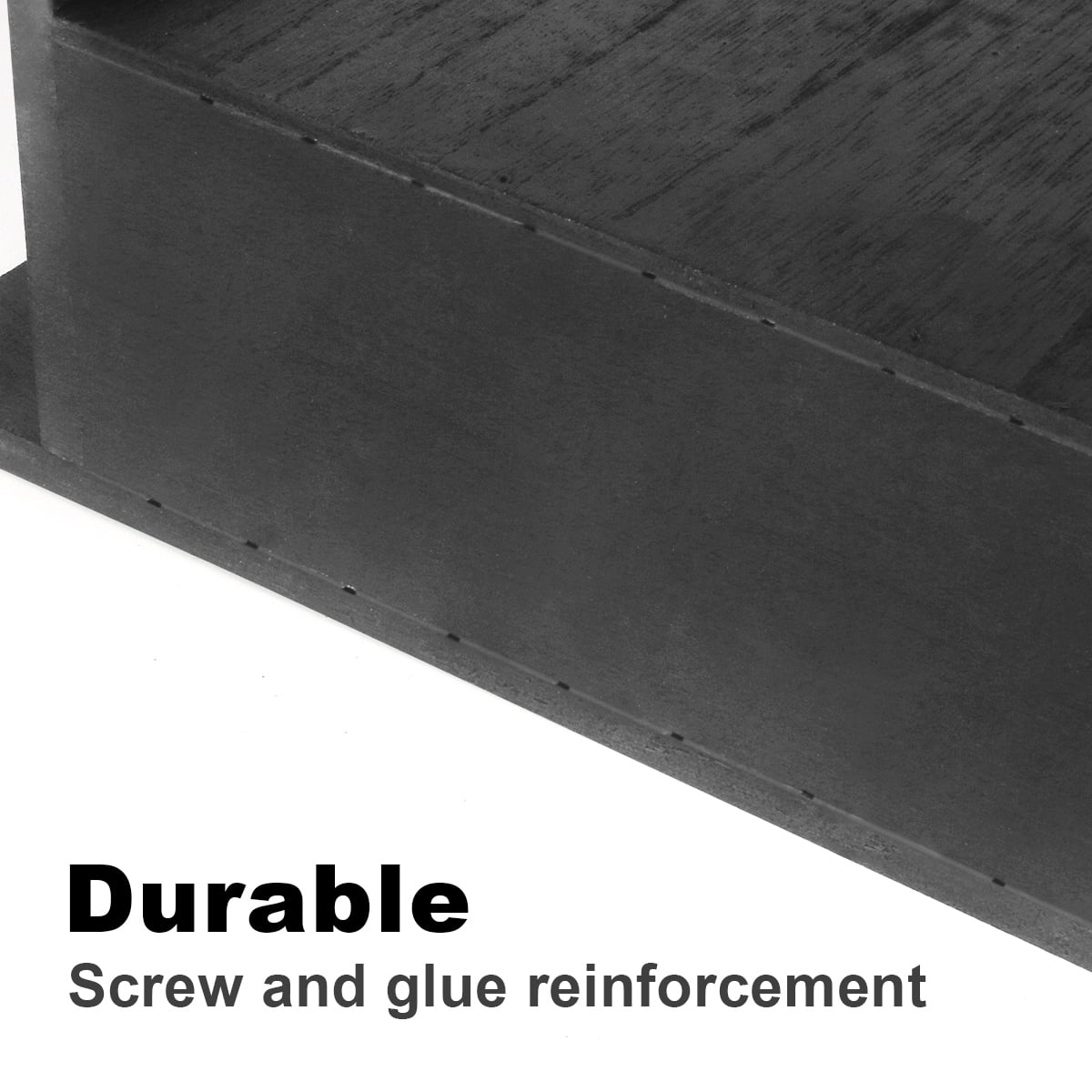 Gamexcel Bat House Double Chamber Handcrafted Wooden Box - Black, Large 17x13x4.3in for Outdoors