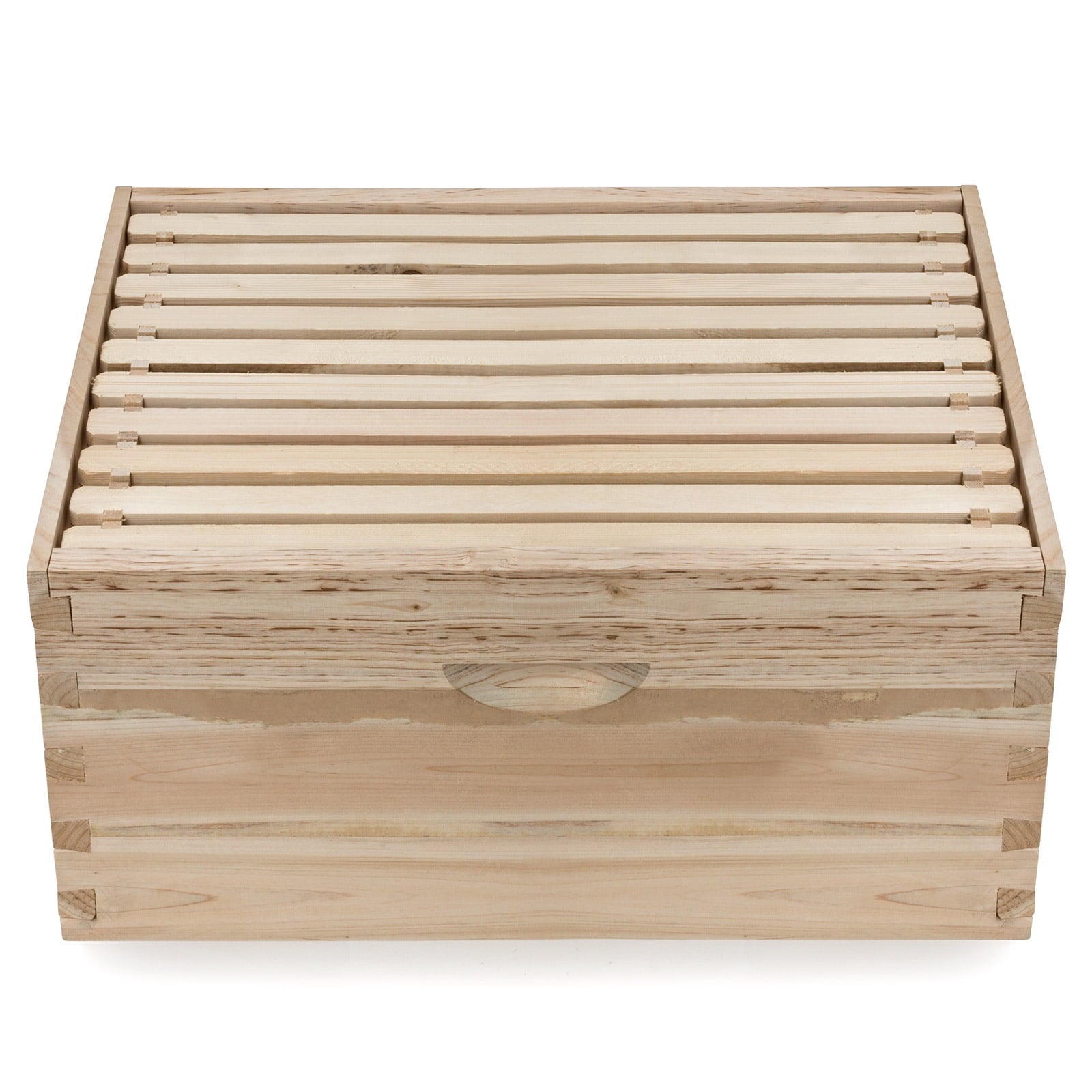 Honey Keeper Beehive 10 Frame Kit Super Box and 10 Deep Frames with Foundations for Langstroth Beekeeping