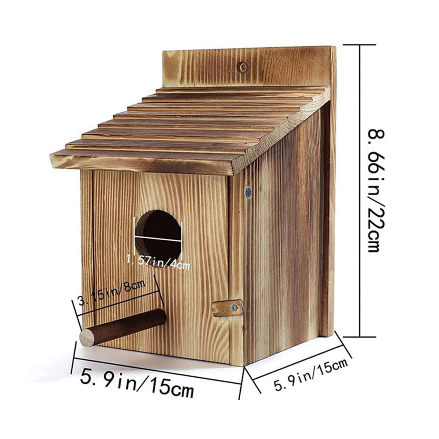 Moyitang Bird House ,Outdoor , Blue Bird House, Hanging Birdhouse Wooden