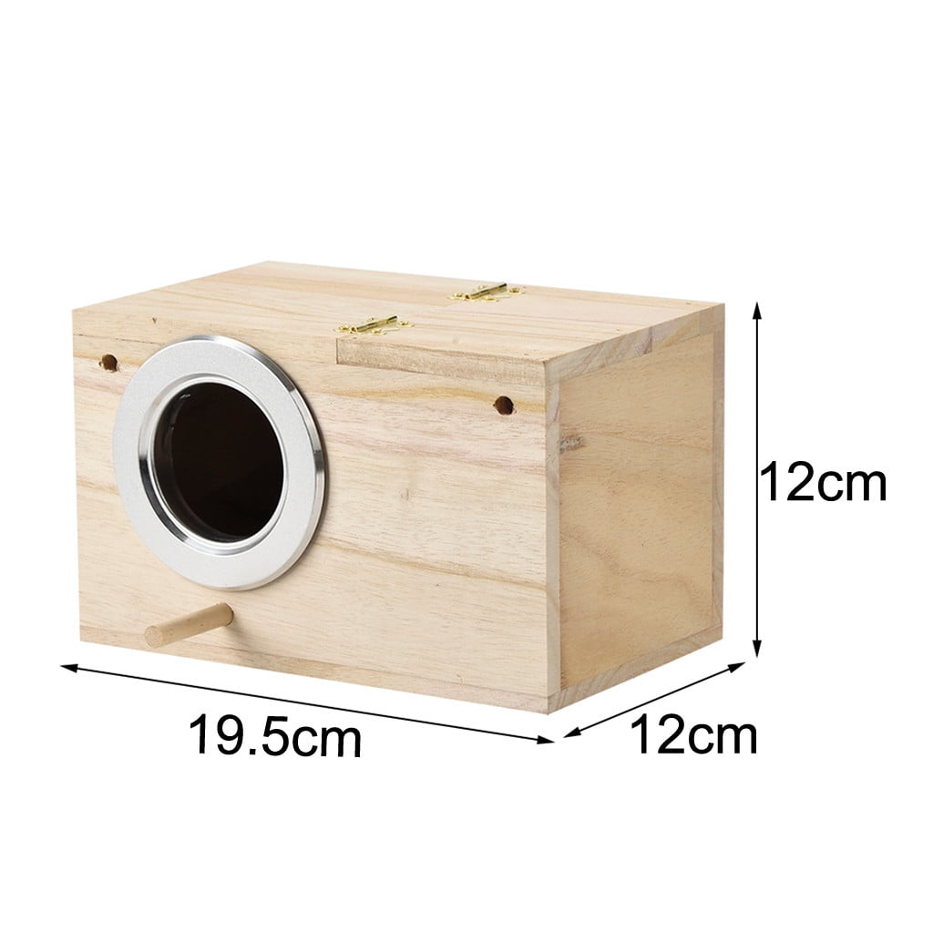 SuoKom Parakeet Ne st Box Bird House Wood Breeding Box for Lovebirds Parrotlets Mating
