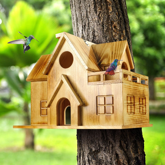 Bird House for Outside - Natural Bird House Handmade