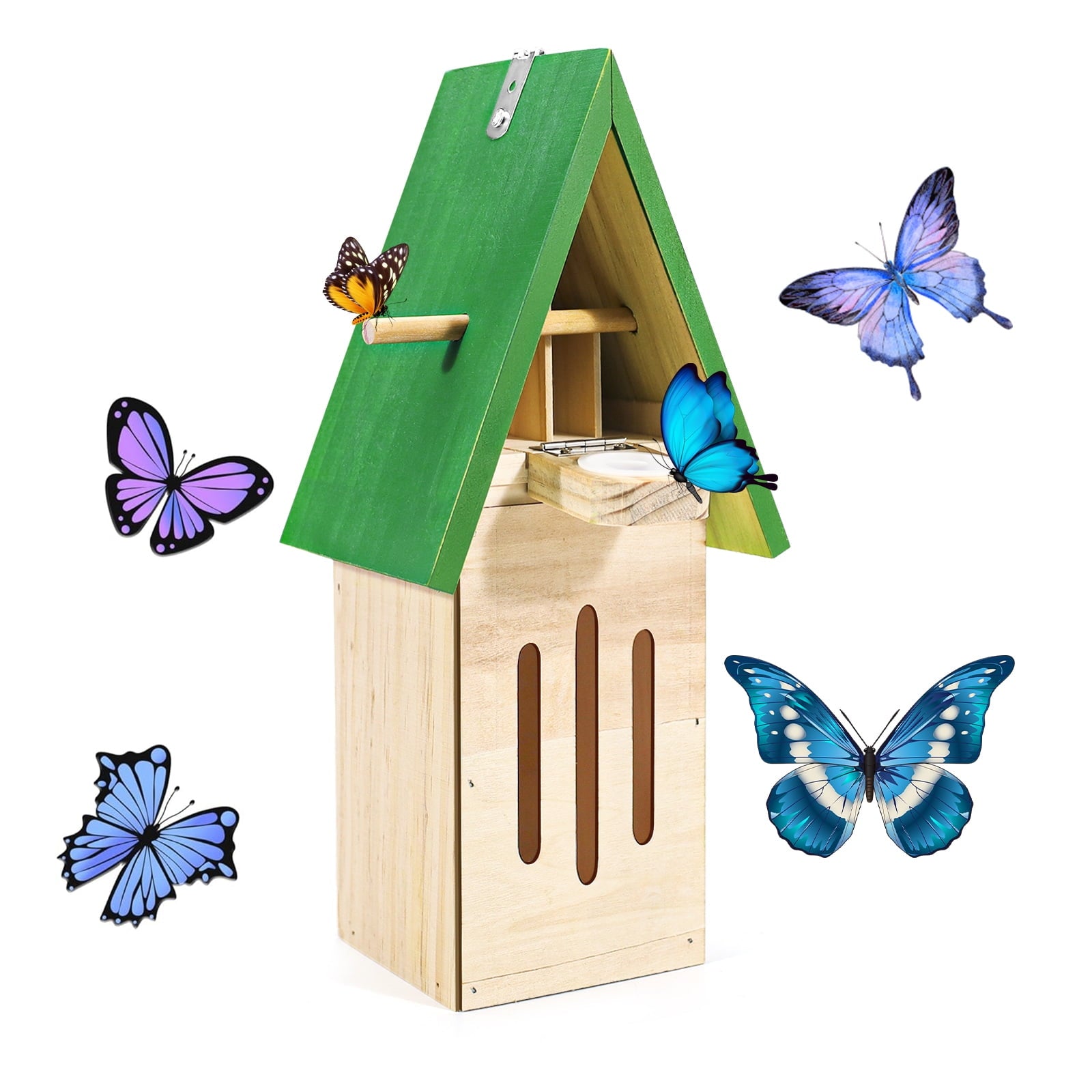 Butterfly Houses for The Garden, Butterfly Feeders for Outdoors Hanging, Butterfly House and Feeder for Garden Decoration