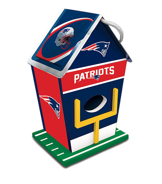 MasterPieces Officially Licensed NFL New England Patriots outdoor wood birdhouse!