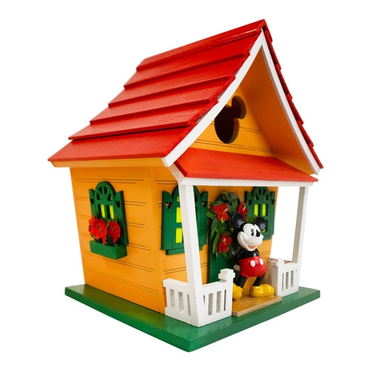 Mickey Icon Birdhouse w/ Red Roof