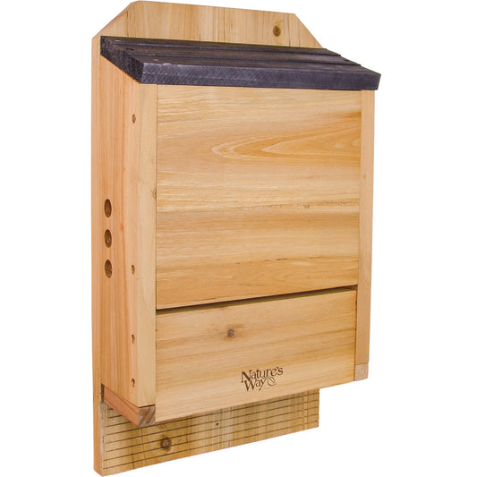 Nature's Way Bird Products Cedar Bat House, 3-Chamber, Brown