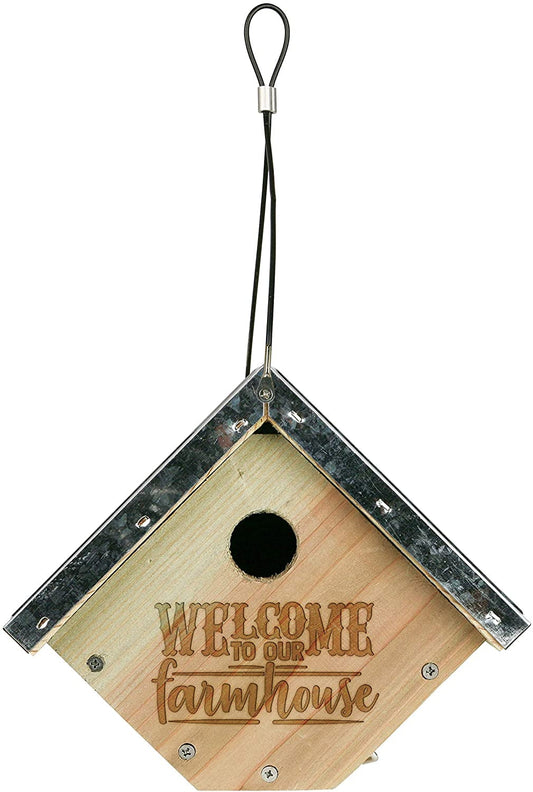 Natures Way Galvanized Weathered Cedar Wren House