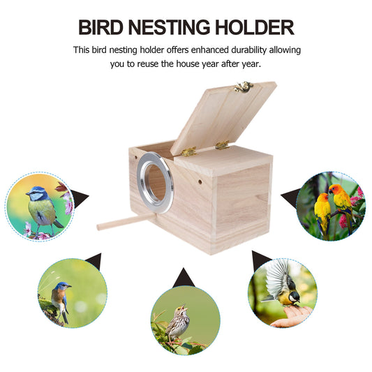 Parakeet Nesting Box Cockatiel Nesting Box, Wooden Bird House for Cockatiel Lovebirds