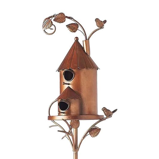 Vikakiooze Promotion on Sale! Pet Supplies bird feeders Metal House With Poles Outdoor House Stake Bird House For Patio Backyard Patio Outdoor Garden Decoration