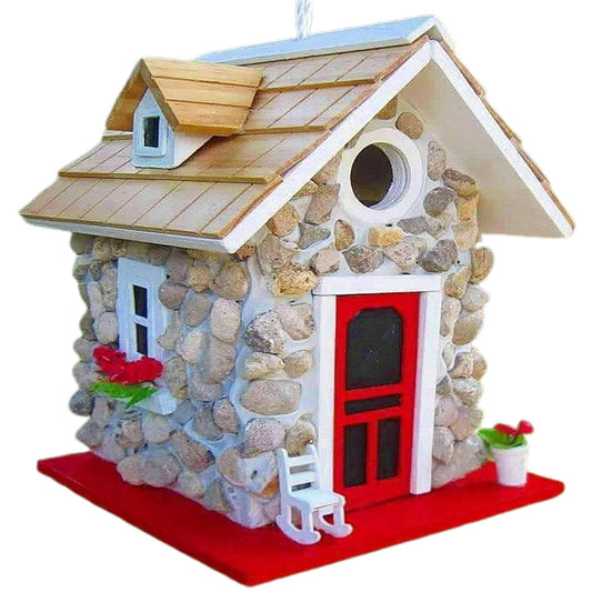 ZPAQI Wooden Bird Houses Wild Birds Home Small Bird Nest for Outdoor Garden Birdhouse