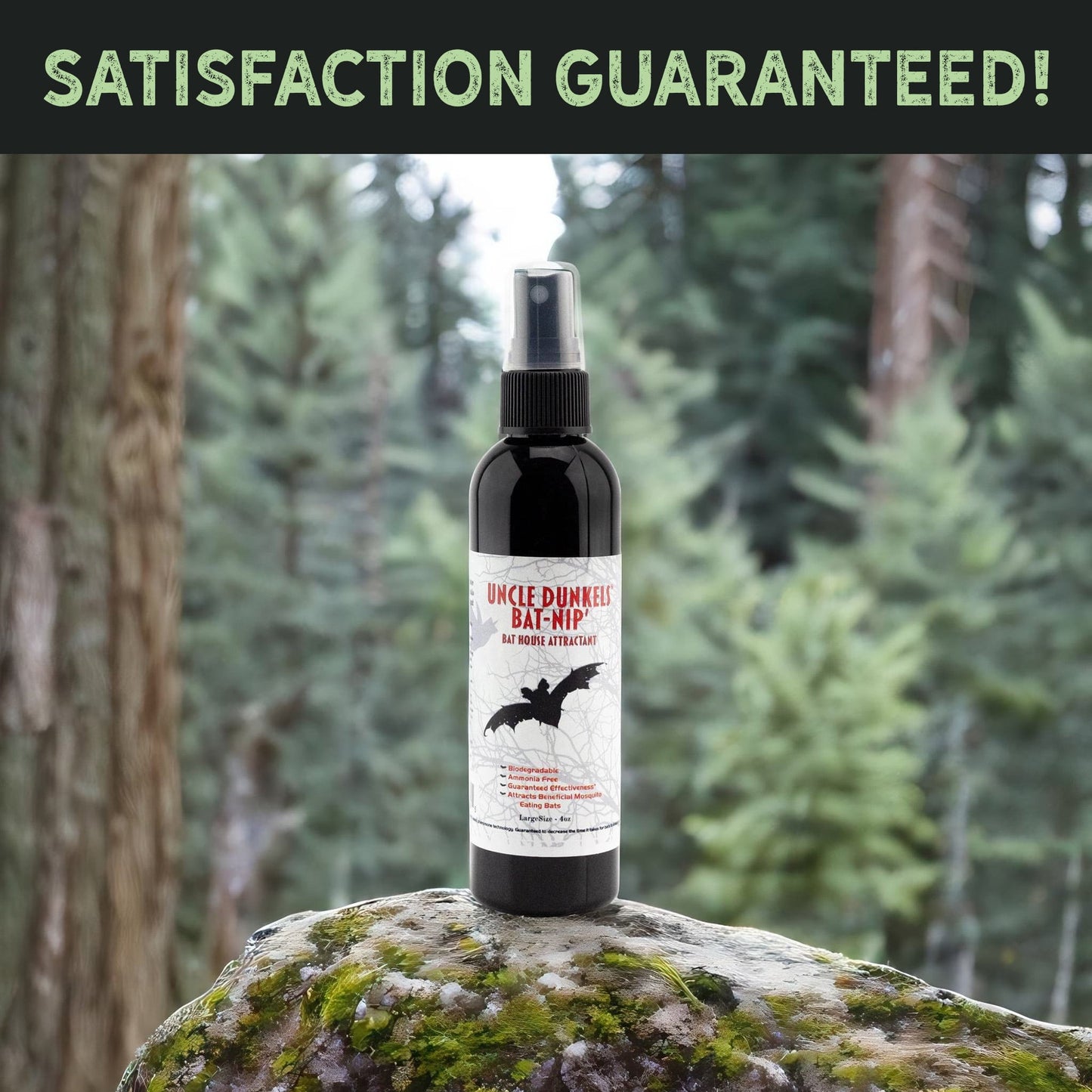 Uncle Dunkels All-Natural Bat-Nip’ Pheromone Spray; 4 Fluid Ounces Bat House Attractant Spray