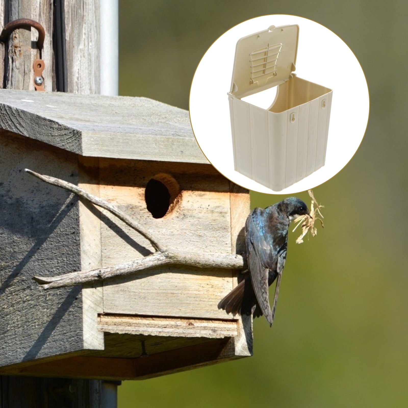 Raindrops  Nesting Boxes for Birds Squirrel Hideaway Hut Breeding