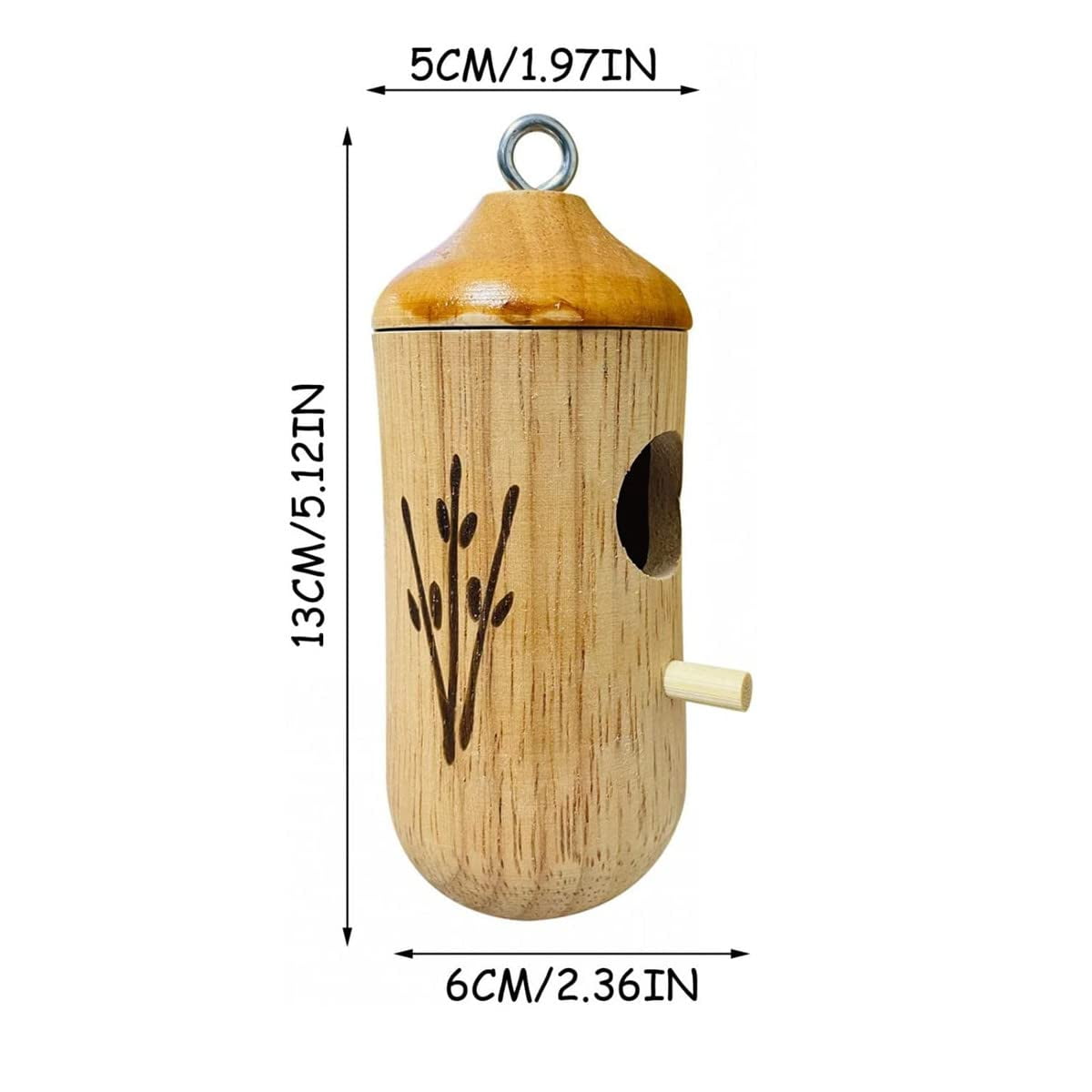 iMucci 3Pcs Natural Wood Hummingbird House 2022 New Hummingbird Houses for Outside Hanging Hummingbird Nest for Nesting