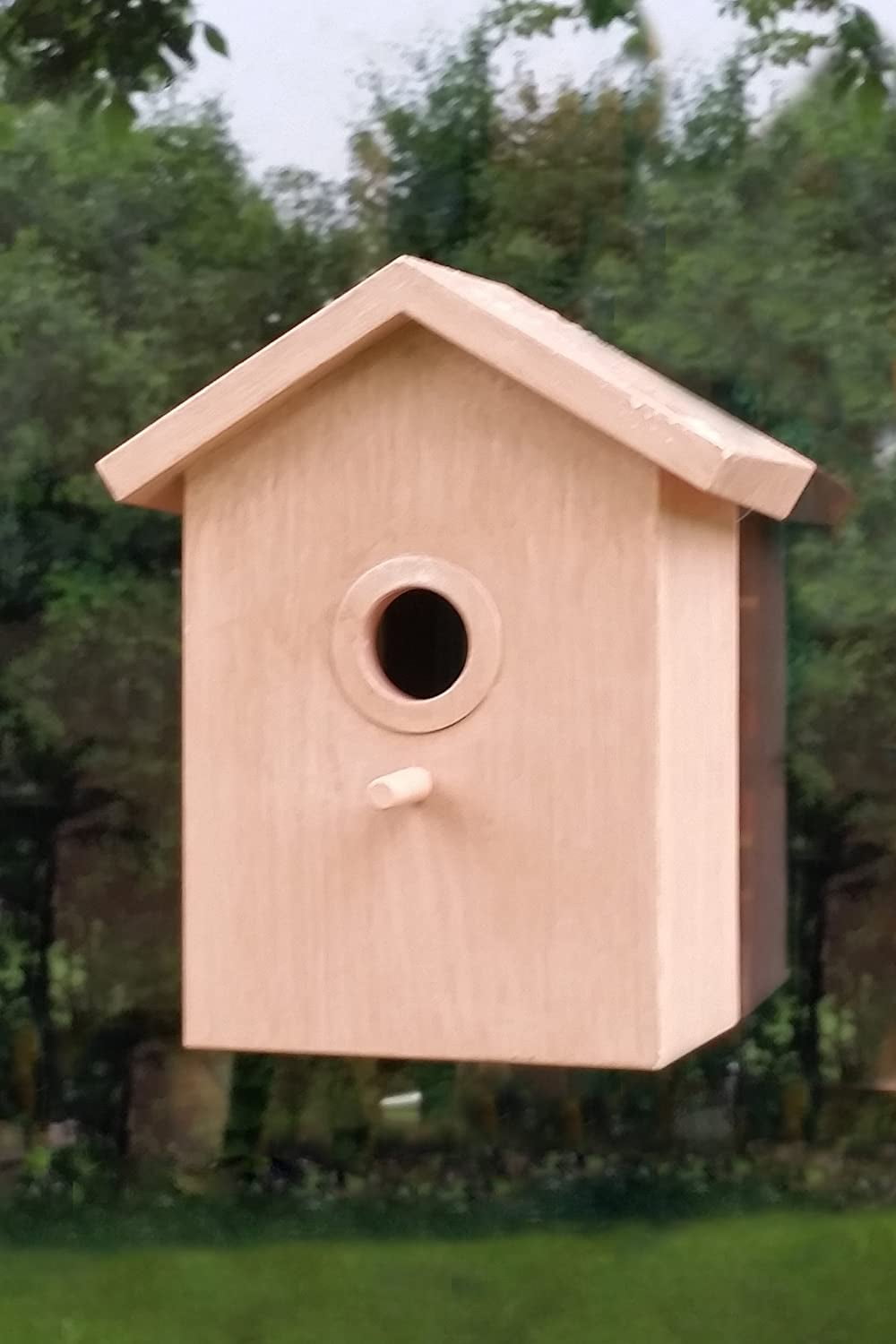 2 Way Mirrored Bird House See Through Suction Cup Window Mounted Bird Nesting Box