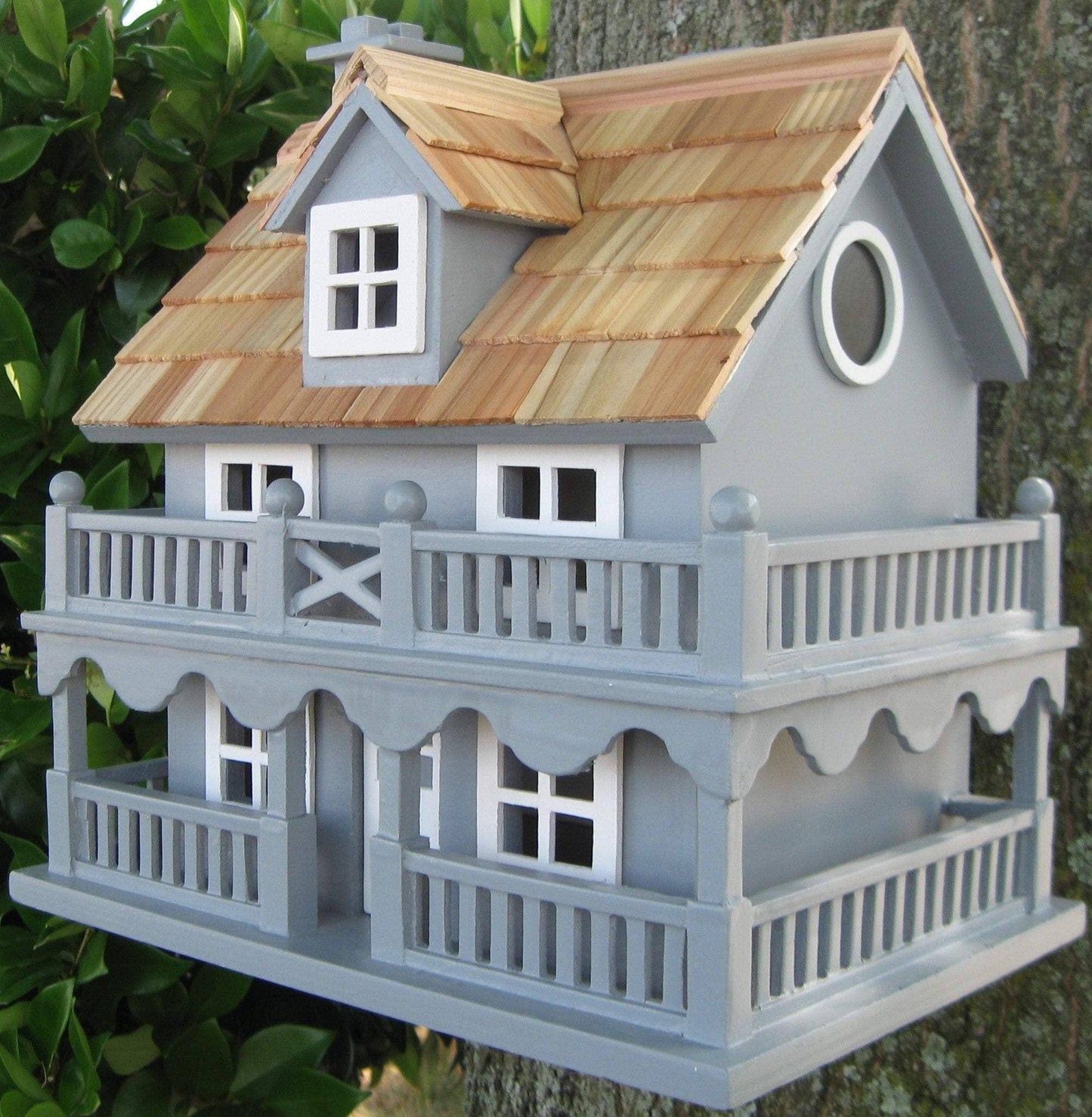 Home Bazaar Novelty Cottage Birdhouse - Blue